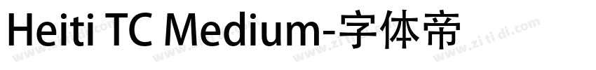Heiti TC Medium字体转换
